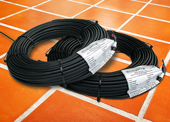 In-Slab floor heating cable.